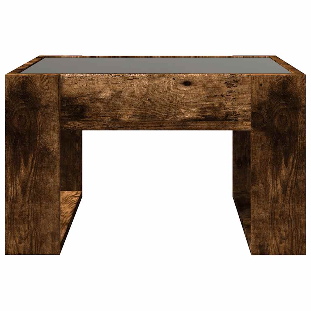 vidaXL Couchtisch mit Infinity-LED Räuchereiche 50x53x30 cm