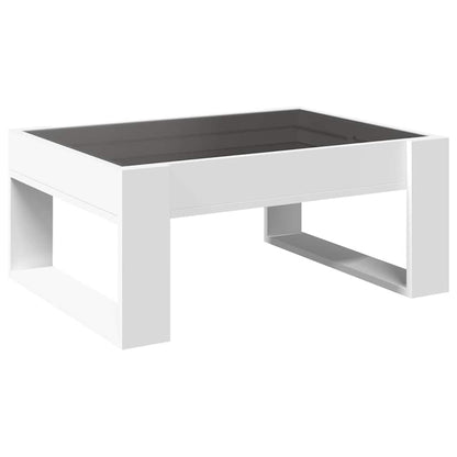 vidaXL Couchtisch mit Infinity-LED Weiß 70x53x30 cm