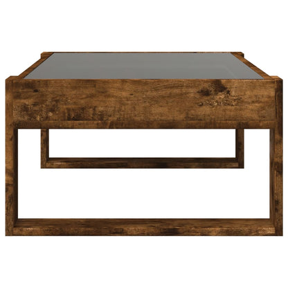 vidaXL Couchtisch mit Infinity-LED Räuchereiche 90x53x30 cm