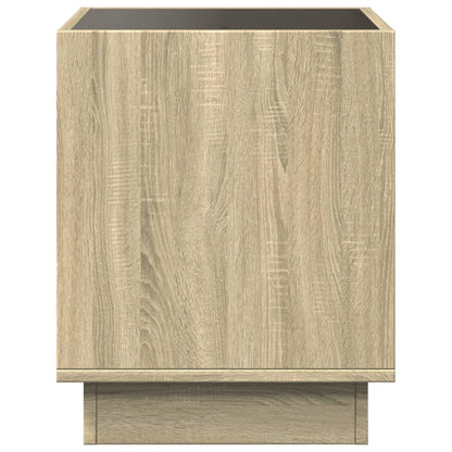 vidaXL Couchtisch mit Infinity-LED Sonoma-Eiche 50x50x50 cm