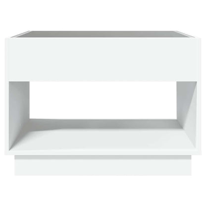 Couchtisch mit Infinity-LED Weiß 70x50x50 cm