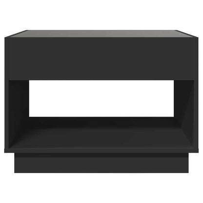 vidaXL Couchtisch mit Infinity-LED Schwarz 70x50x50 cm