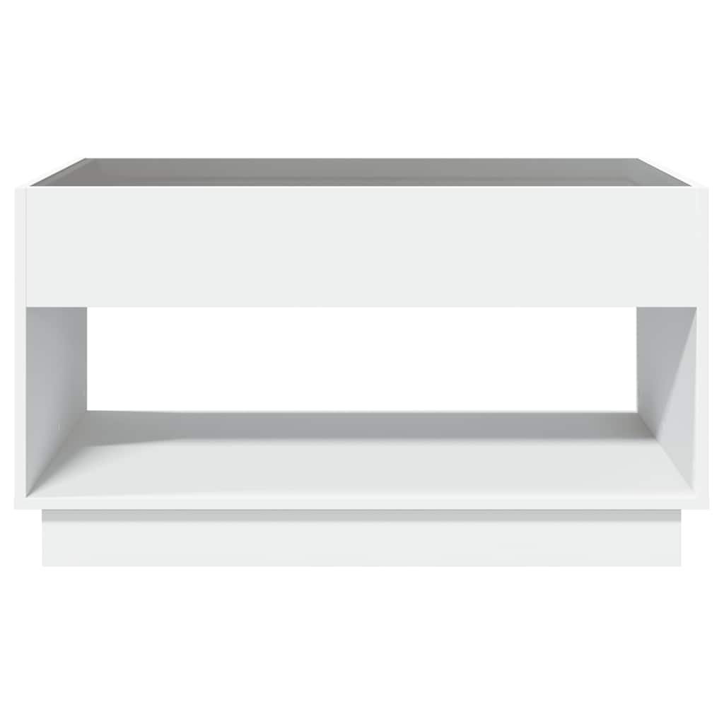 vidaXL Couchtisch mit Infinity-LED Weiß 90x50x50 cm