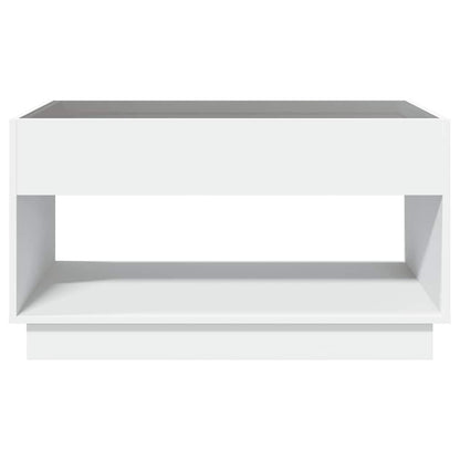 vidaXL Couchtisch mit Infinity-LED Weiß 90x50x50 cm