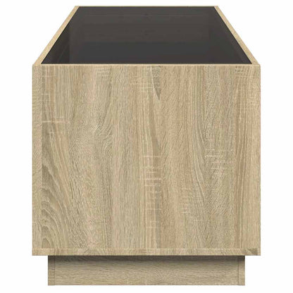 vidaXL Couchtisch mit Infinity-LED Sonoma-Eiche 90x50x50 cm
