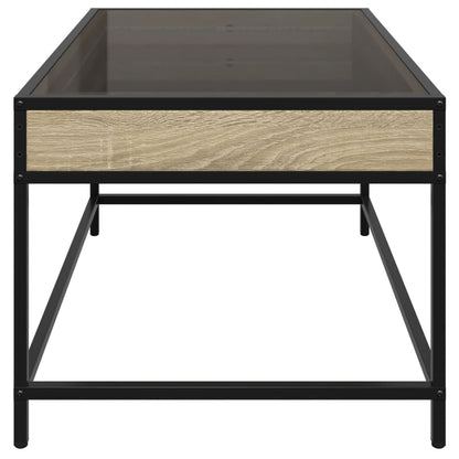 vidaXL Couchtisch mit Infinity-LED Sonoma-Eiche 70x50x41 cm
