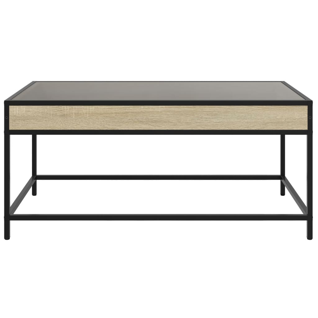 vidaXL Couchtisch mit Infinity-LED Sonoma-Eiche 90x50x41 cm