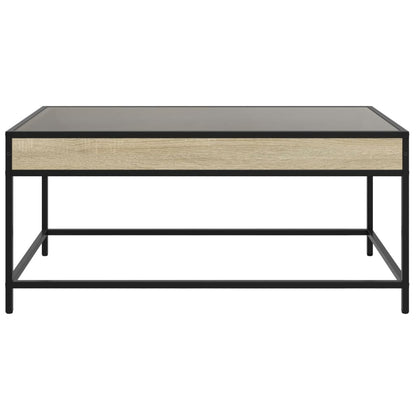 vidaXL Couchtisch mit Infinity-LED Sonoma-Eiche 90x50x41 cm