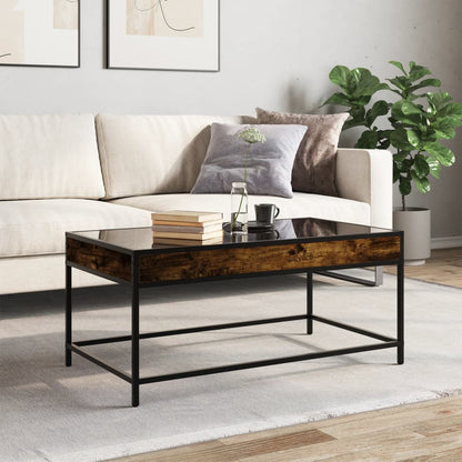 vidaXL Couchtisch mit Infinity-LED Räuchereiche 90x50x41 cm
