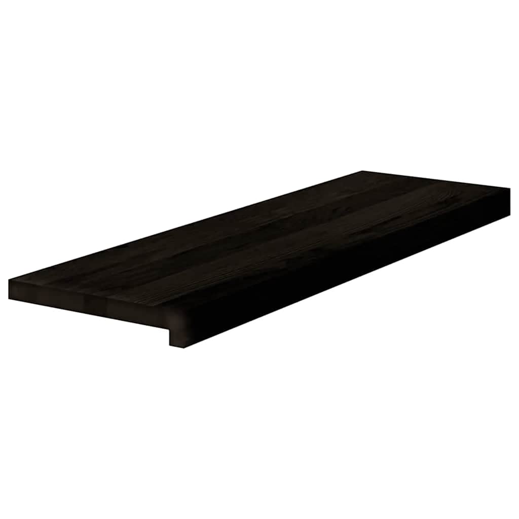 vidaXL Treppenstufen 12 Stk. Dunkelbraun 80x25x2 cm Massivholz Eiche