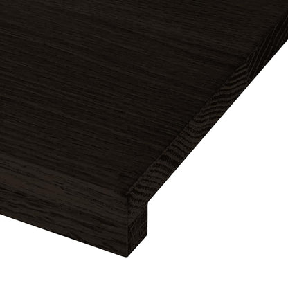 vidaXL Treppenstufen 12 Stk. Dunkelbraun 80x25x2 cm Massivholz Eiche