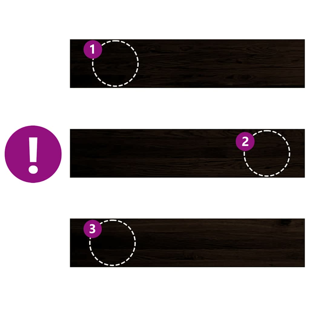 Treppenstufen 12 Stk. Dunkelbraun 120x25x2 cm Massivholz Eiche