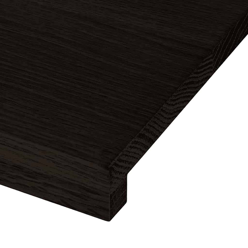 vidaXL Treppenstufen 16 Stk. Dunkelbraun 70x30x2 cm Massivholz Eiche