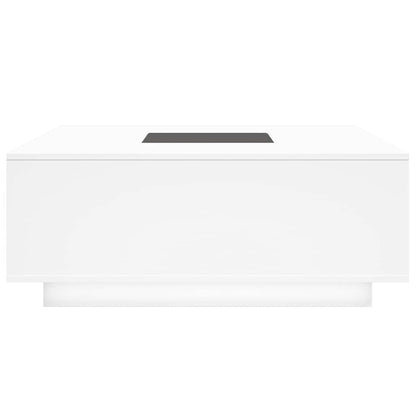 vidaXL Couchtisch mit Infinity-LED Weiß 100x100x40 cm