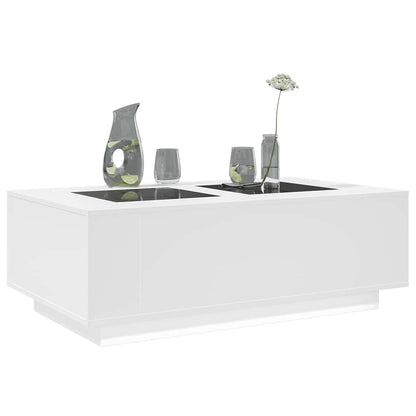 vidaXL Couchtisch mit Infinity-LED Weiß 116x69x40 cm