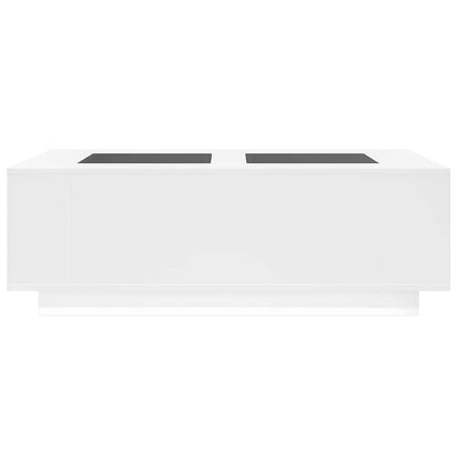 vidaXL Couchtisch mit Infinity-LED Weiß 116x69x40 cm