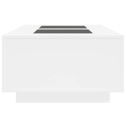 vidaXL Couchtisch mit Infinity-LED Weiß 116x69x40 cm