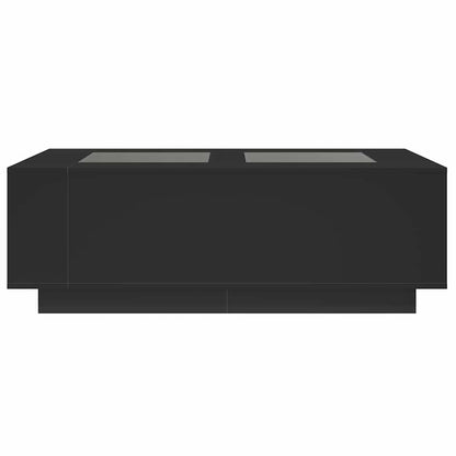 vidaXL Couchtisch mit Infinity-LED Schwarz 116x69x40 cm