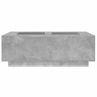 vidaXL Couchtisch mit Infinity-LED Betongrau 116x69x40 cm