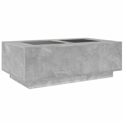 vidaXL Couchtisch mit Infinity-LED Betongrau 116x69x40 cm