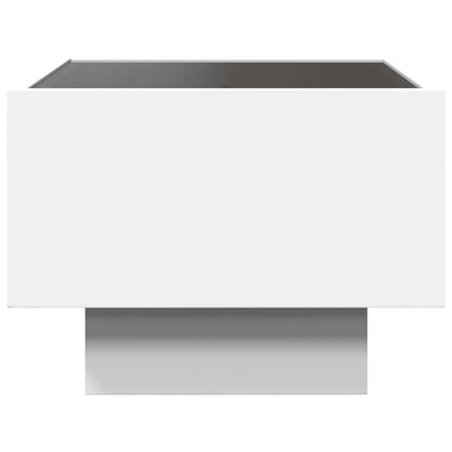 vidaXL Nachttisch mit Infinity-LED Weiß 40x40x30 cm