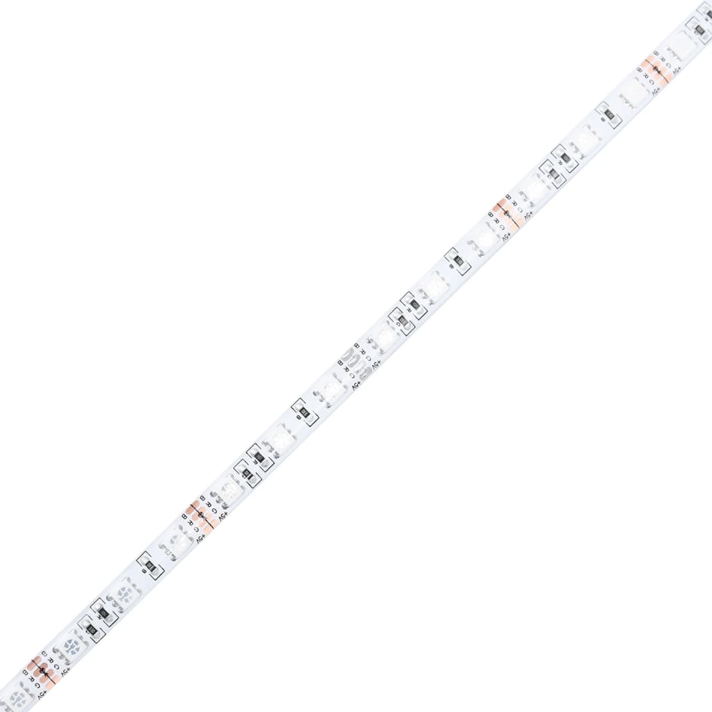 vidaXL Nachttisch mit Infinity-LED Braun Eichen-Optik 40x40x50 cm