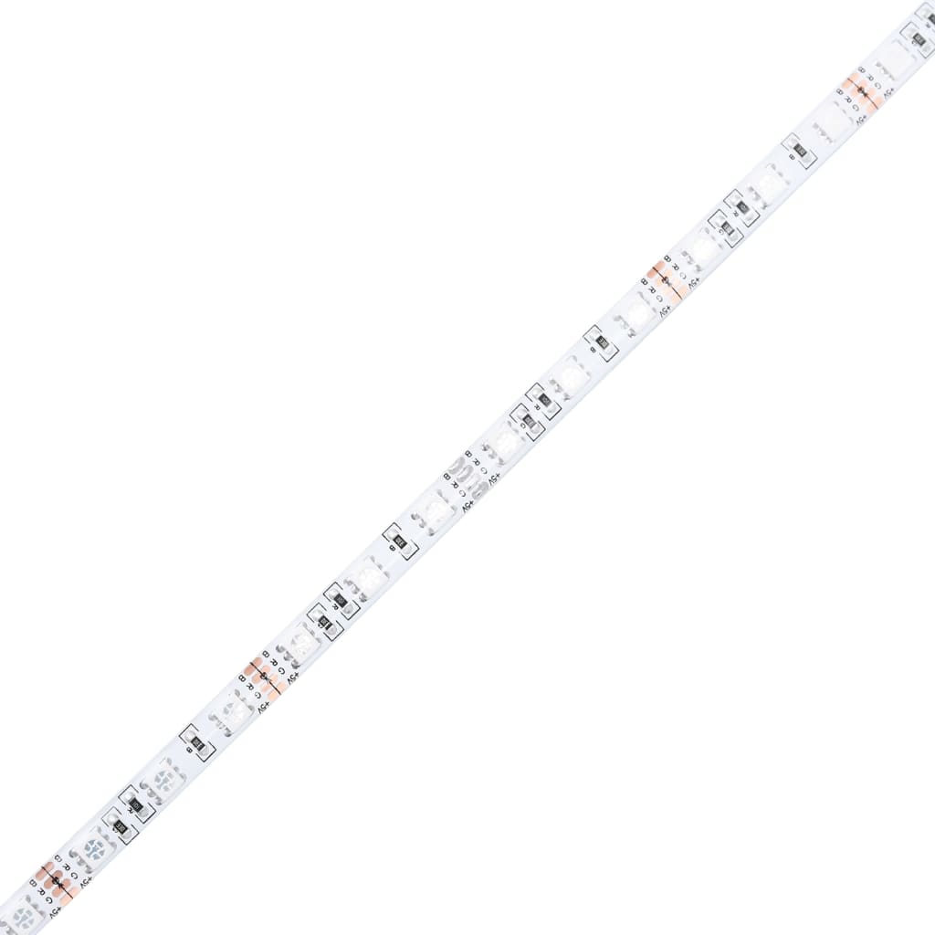 vidaXL Nachttisch mit Infinity-LED Braun Eichen-Optik 40x40x49 cm