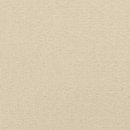 Bettgestell ohne Matratze Creme 140x190 cm Stoff
