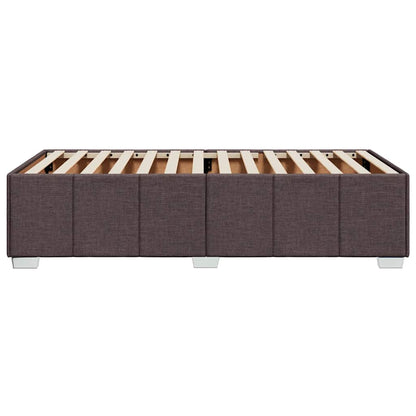 vidaXL Cadre de lit sans matelas Marron foncé 90x200 cm Tissu