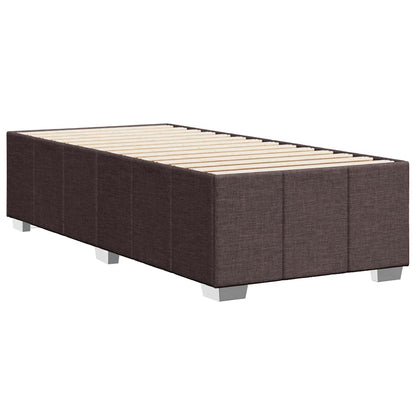 vidaXL Cadre de lit sans matelas Marron foncé 90x200 cm Tissu