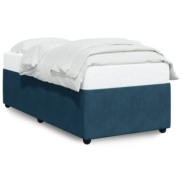 vidaXL Bettgestell Blau 80x200 cm Samt