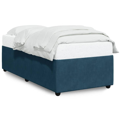 vidaXL Bettgestell Blau 80x200 cm Samt