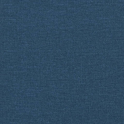 vidaXL Boxspringbett mit Matratze Blau 100x200 cm Stoff