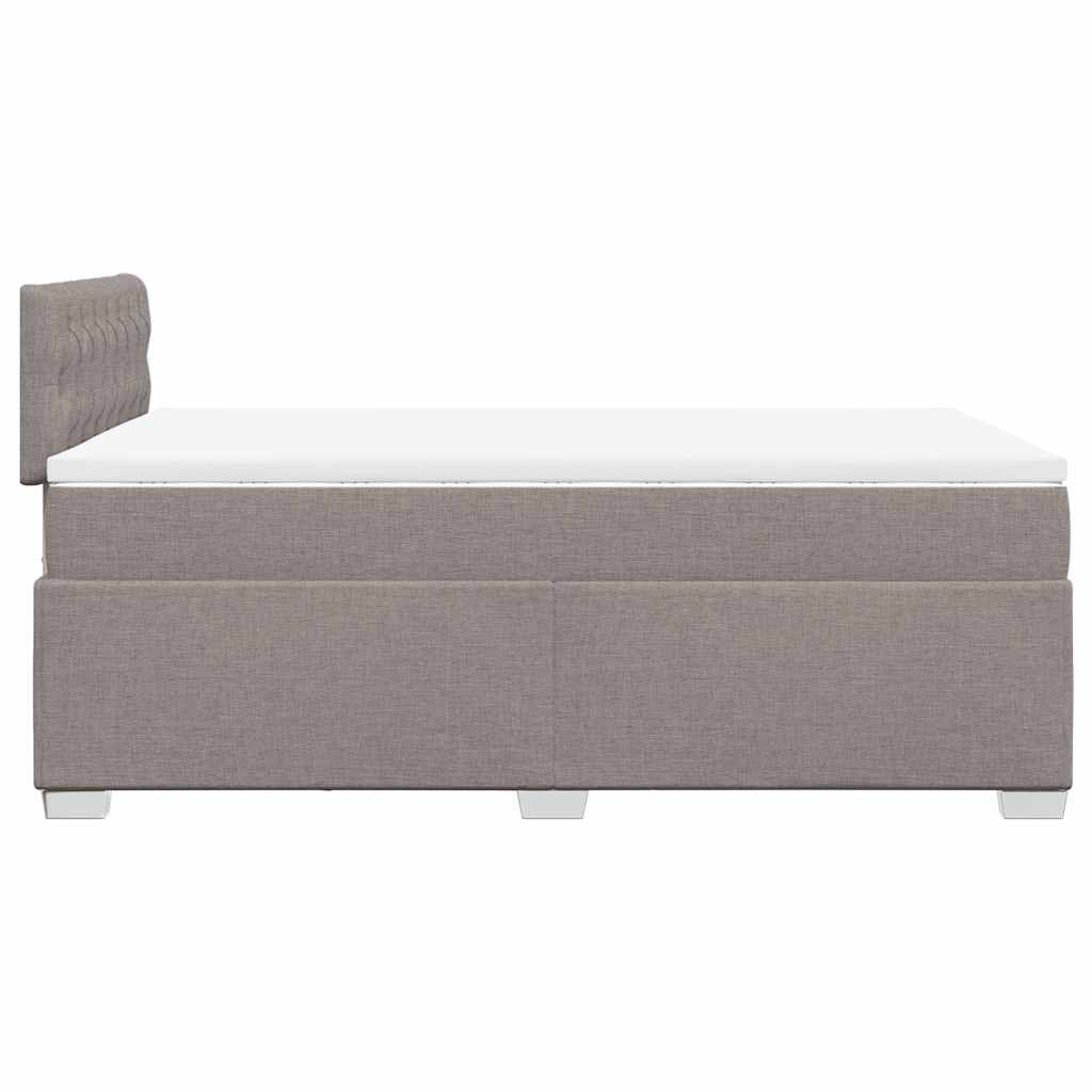Boxspringbett mit Matratze Taupe 120x190 cm Stoff