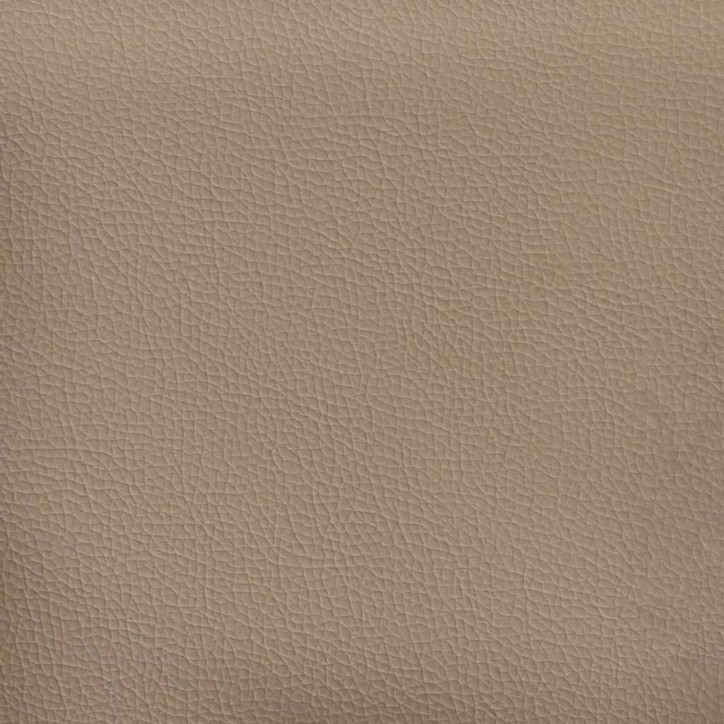 vidaXL Boxspringbett Matratze Cappuccino-Braun 200x200cm Kunstleder