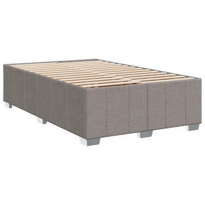 vidaXL Lit boxspring avec matelas taupe 120x190 cm tissu