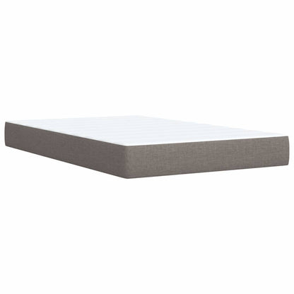 vidaXL Lit boxspring avec matelas taupe 120x190 cm tissu