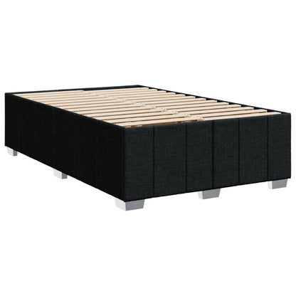vidaXL Lit coffre avec matelas Noir 120x190 cm Tissu