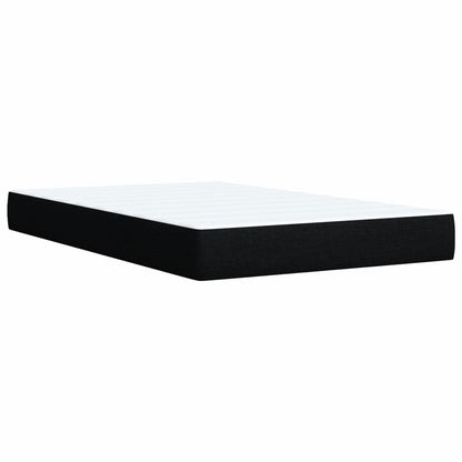 vidaXL Lit coffre avec matelas Noir 120x190 cm Tissu