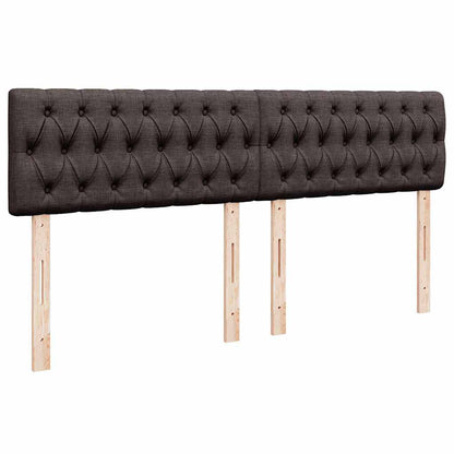 vidaXL Lit coffre avec matelas marron foncé 180x200 cm Tissu