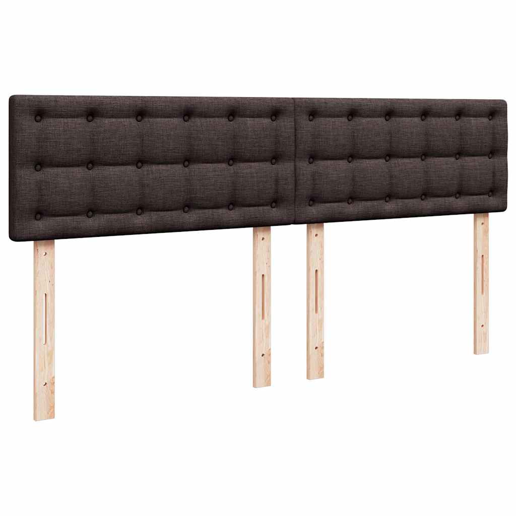 vidaXL Lit coffre avec matelas marron foncé 180x200 cm Tissu