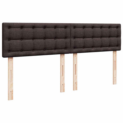 vidaXL Lit coffre avec matelas marron foncé 180x200 cm Tissu