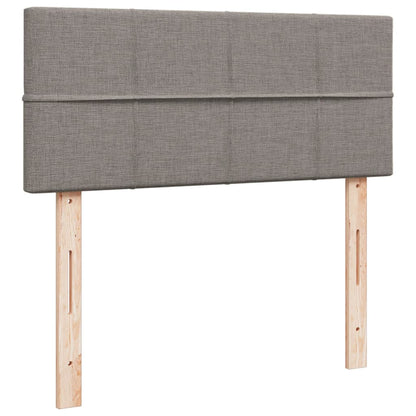 vidaXL Lit boxspring avec matelas taupe 120x190 cm tissu