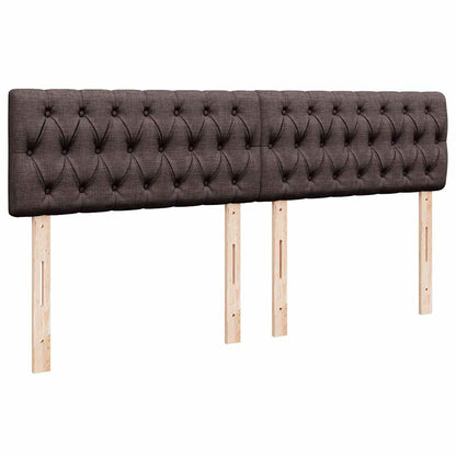vidaXL Boxspringbett mit Matratze Dunkelbraun 180x200 cm Stoff