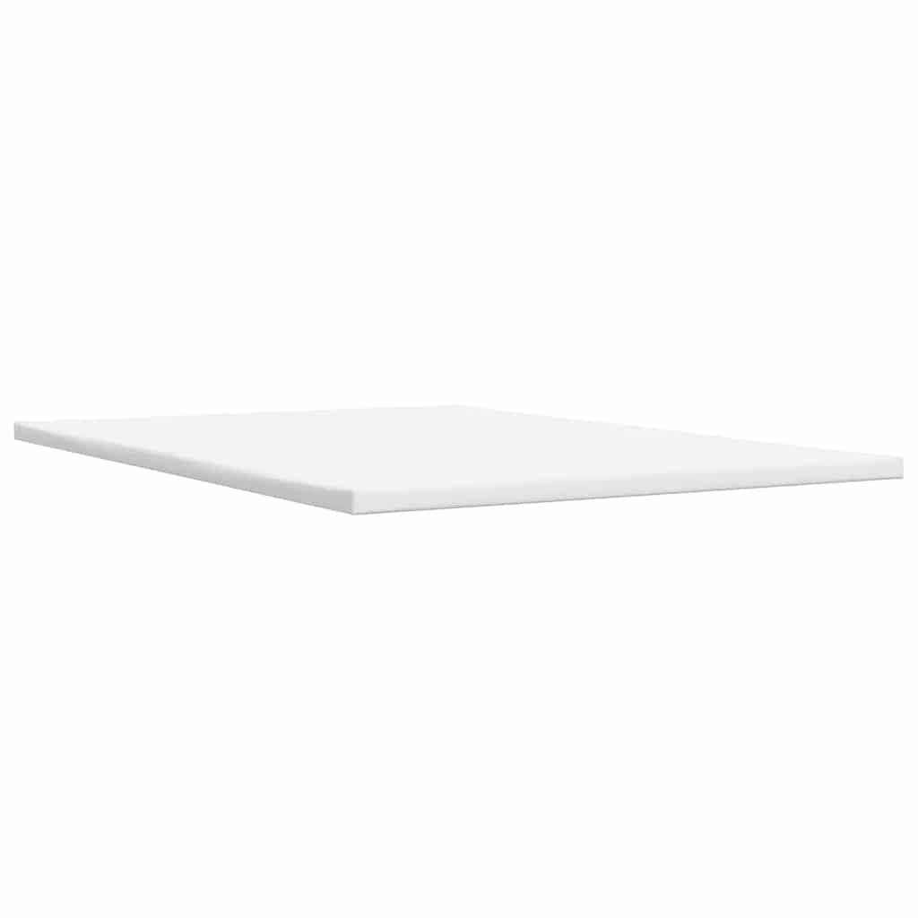 vidaXL Lit tapissier avec matelas Marron foncé 140x200 cm Tissu
