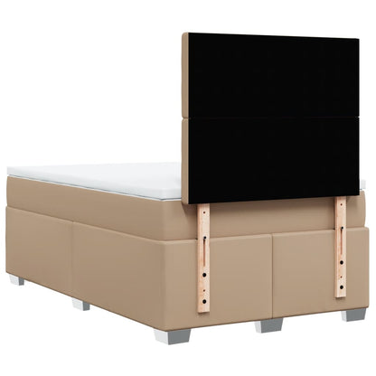 vidaXL Lit coffre matelas cappuccino-marron 120x200cm similicuir