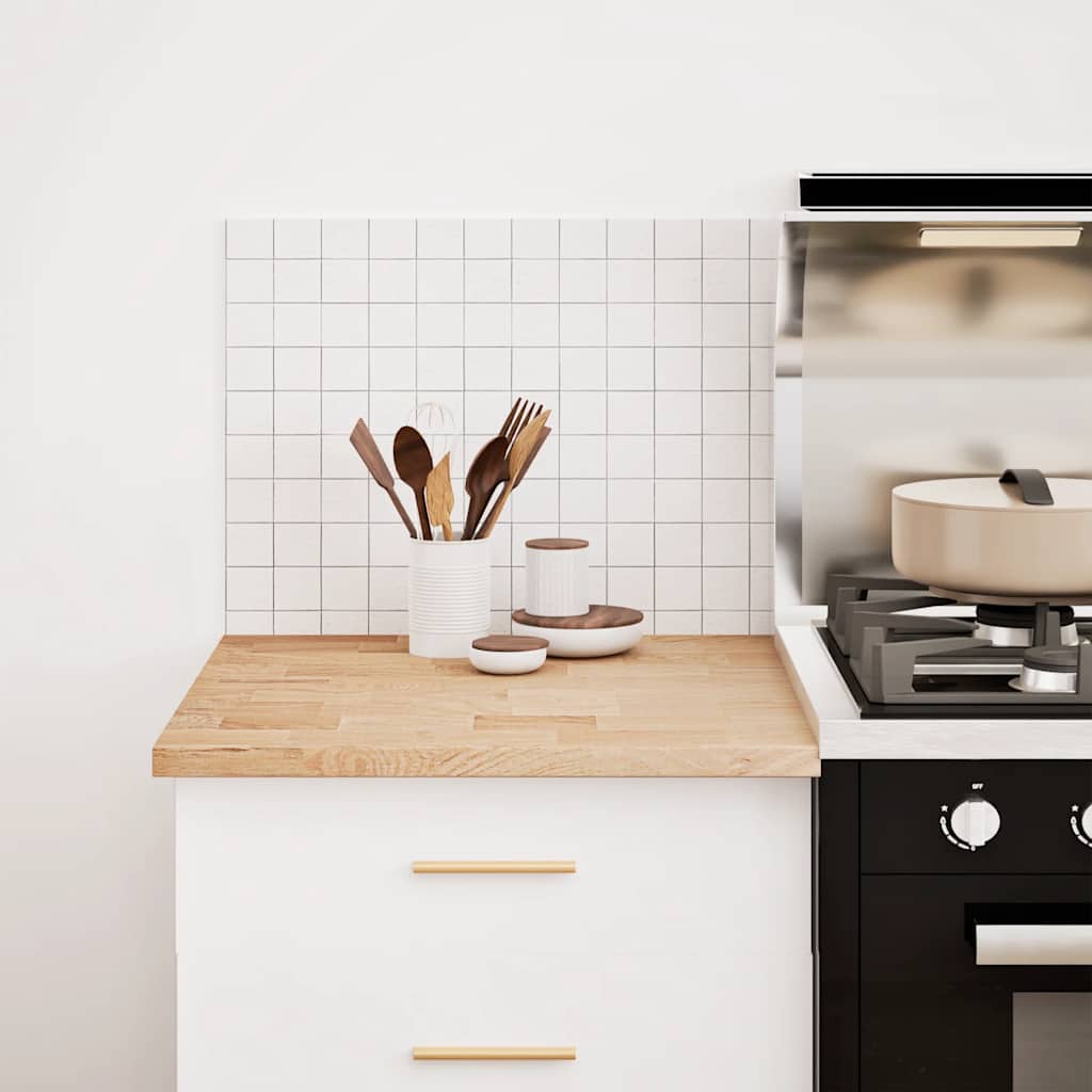 vidaXL Küchenarbeitsplatte 60x63,5x2,7 cm Massivholz Eiche Rechteckig