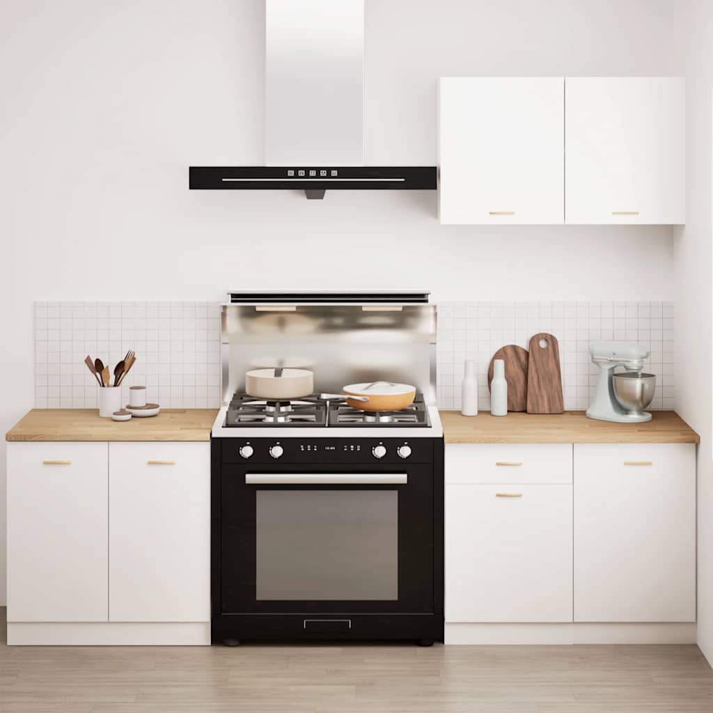 vidaXL Küchenarbeitsplatte 80x63,5x2,7 cm Massivholz Eiche Rechteckig