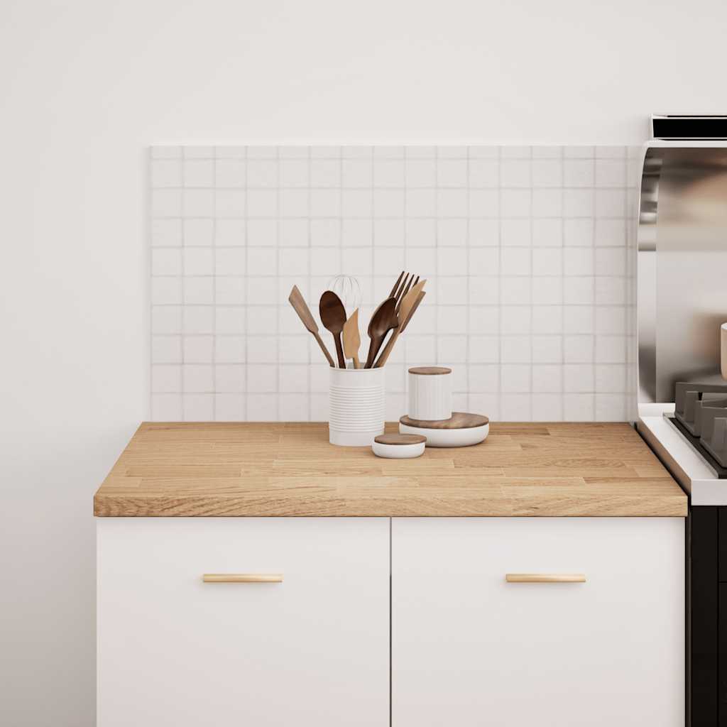 vidaXL Küchenarbeitsplatte 80x63,5x2,7 cm Massivholz Eiche Rechteckig