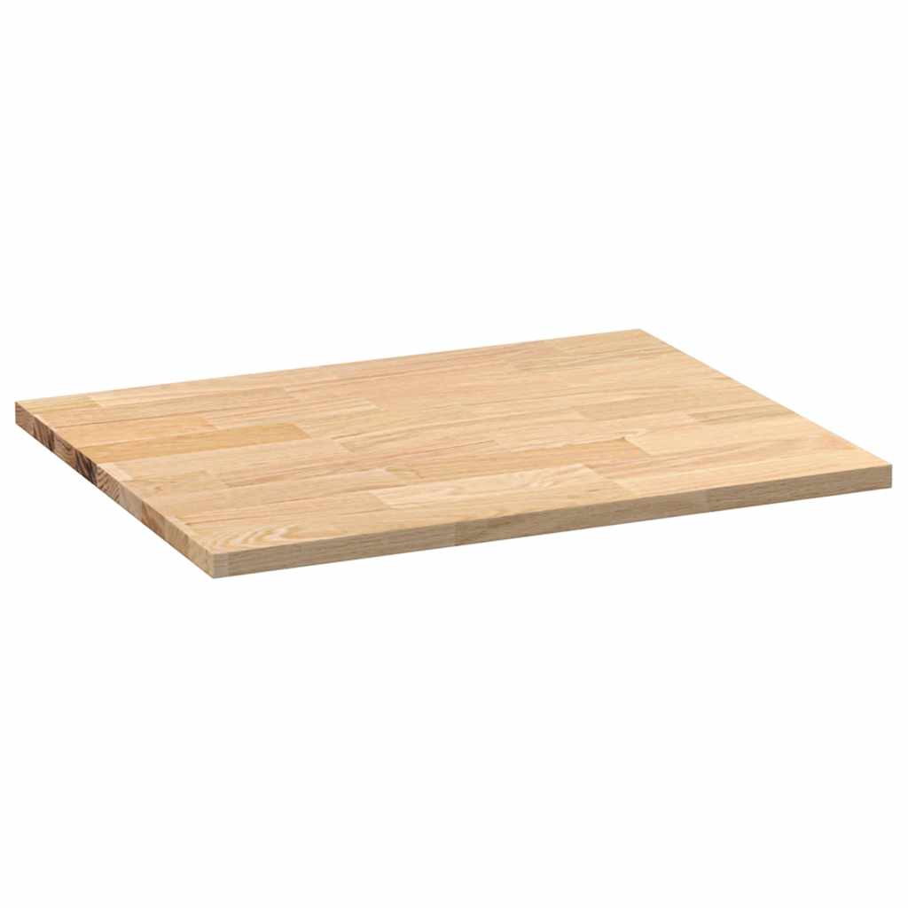vidaXL Küchenarbeitsplatte 80x63,5x2,7 cm Massivholz Eiche Rechteckig